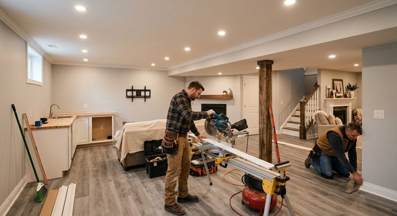 Basement Modification in Alpharetta, GA