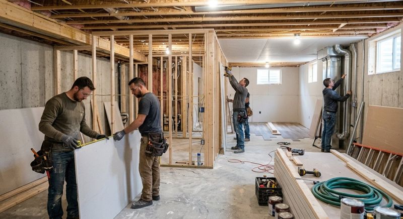 Finished Basement Renovation in Alpharetta, GA