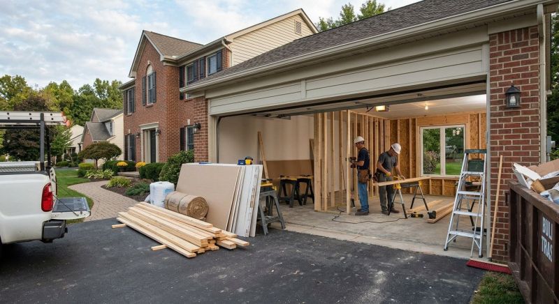 Garage Addition Construction in Alpharetta, GA