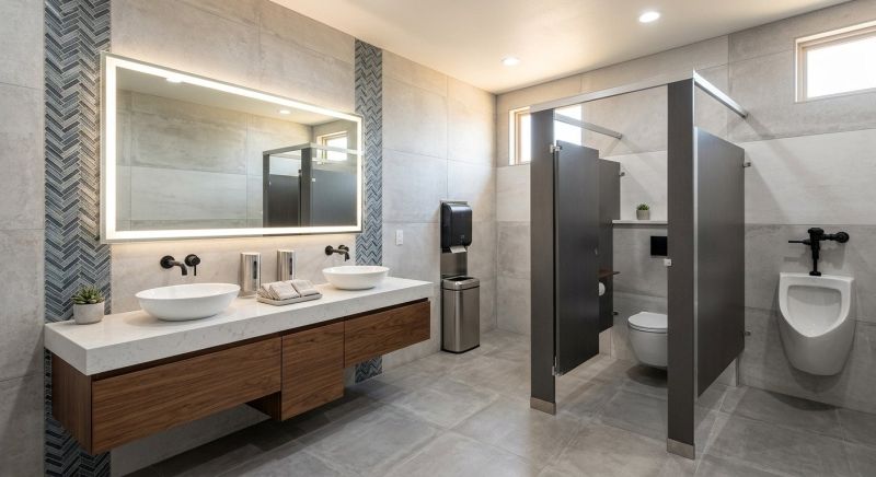 Industrial Bathroom Renovation in Denver County, CO