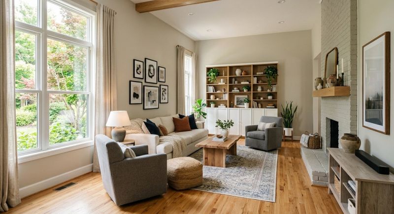 Living Room Renovation in Denver County, CO
